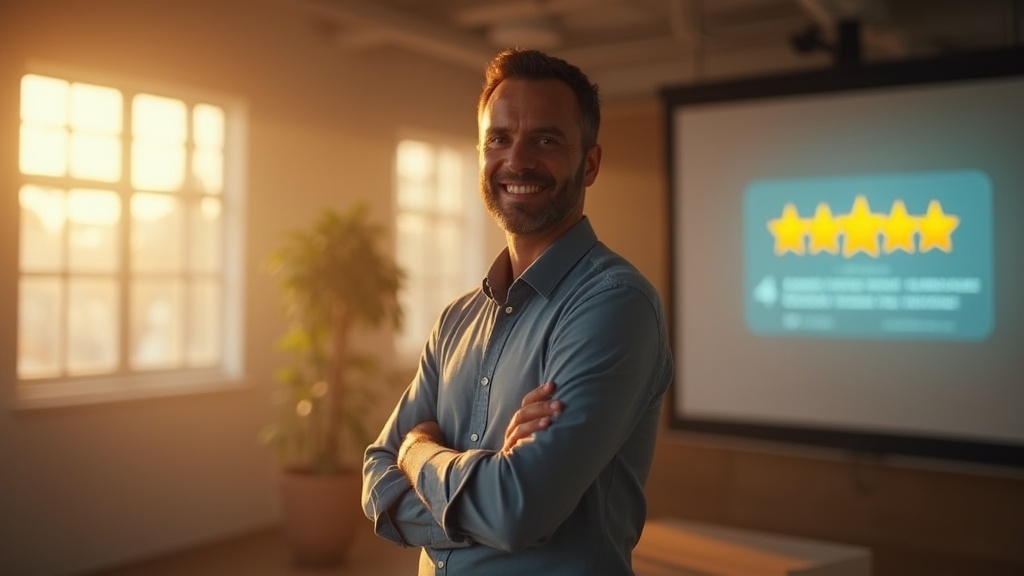 A split-screen image showing two landing pages