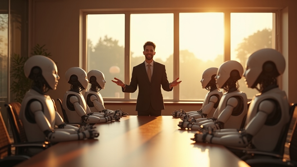 A robot pointing at a 'conversion' button labeled 'form fill', while a dollar sign is off to the side, ignored