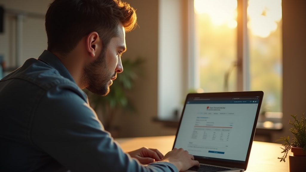 A group of professionals gathered around a table, looking at a laptop screen showing a landing page with low conversion rates
